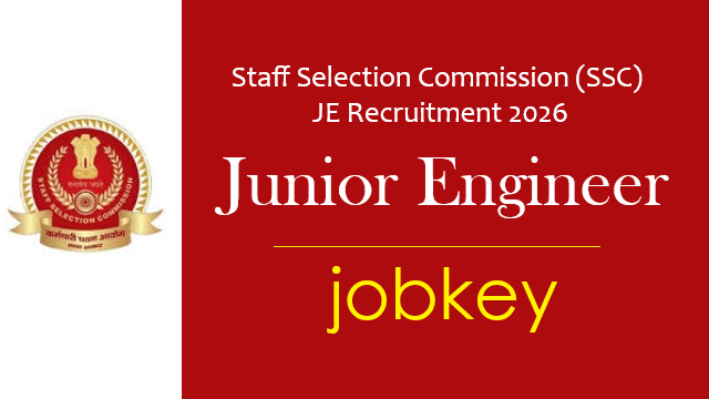 SSC Junior Engineer JE Online Form 2026-jobkey